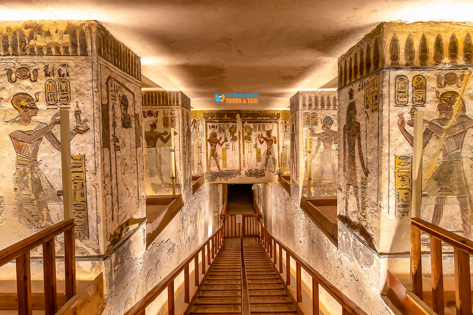 Ramesses VI Tomb Ceiling in Valley of The Kings Luxor Egypt.