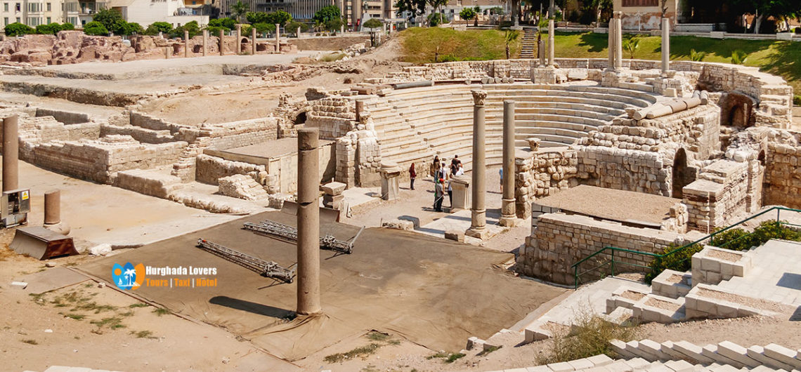 Amfitheater van Alexandrië Egypte | Geschiedenis het Romeinse amfitheater