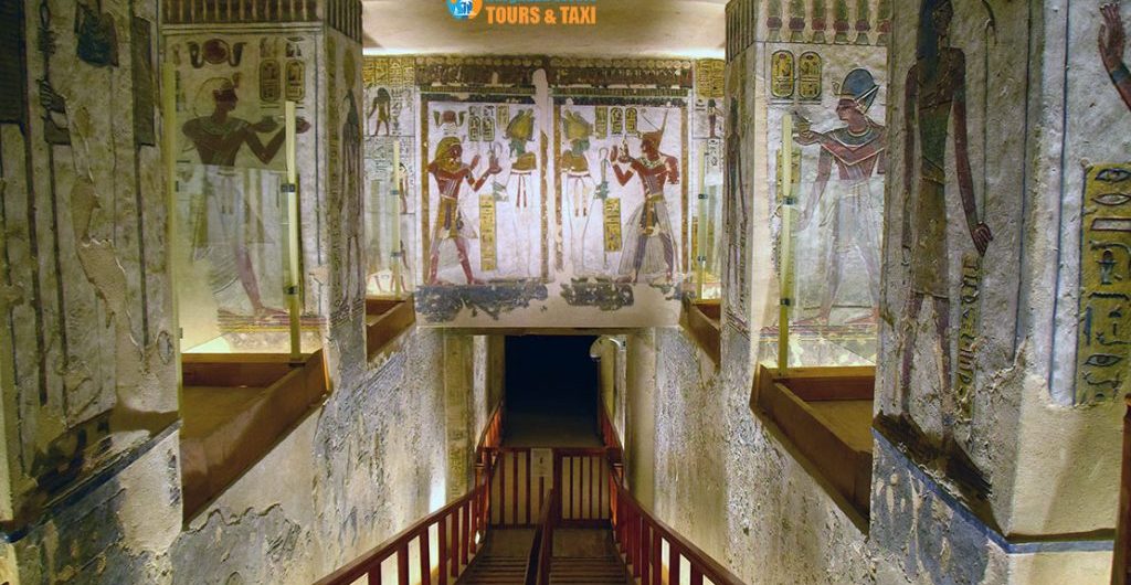 Graf van Ramses VI in de Vallei der Koningen in Luxor Egypte | Het graf van Ramses VI is een van de beroemdste graven