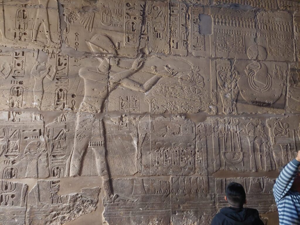 Egyptische Farao's Tempels