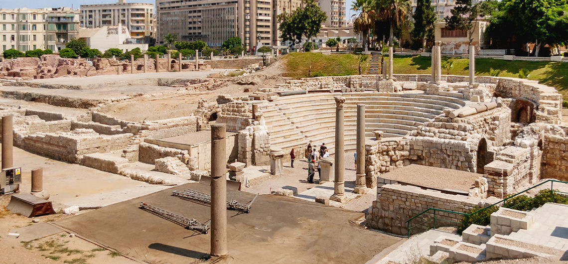 Амфитеатр Александрии Египет | История римского амфитеатра