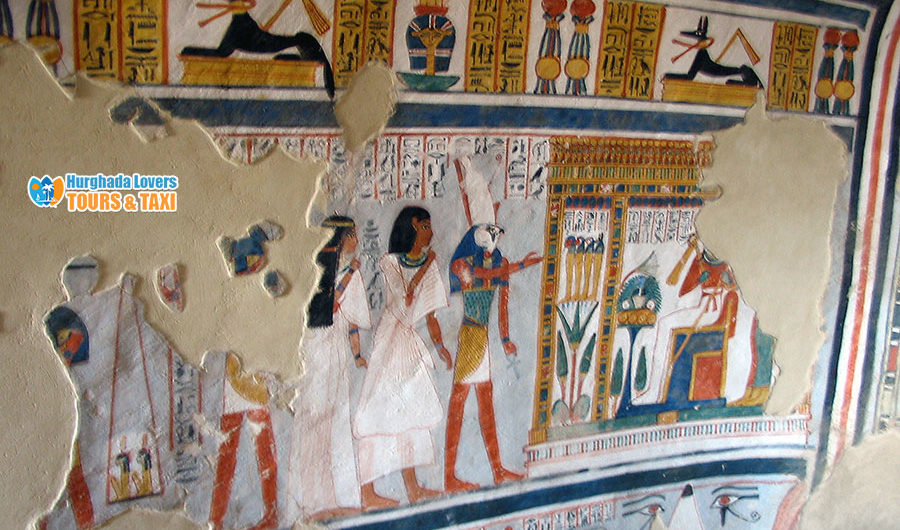 مقبرة روي في الأقصر مصر اكتشف تاريخ مصر القديم وبناء أجمل المقابر الفرعونية النبلاء في جبانة مقابر ذراع أبو النجا طيبة