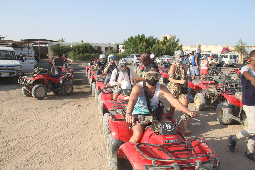 Quad Bike Tour from Hurghada to Bedouin village and Camel Ride