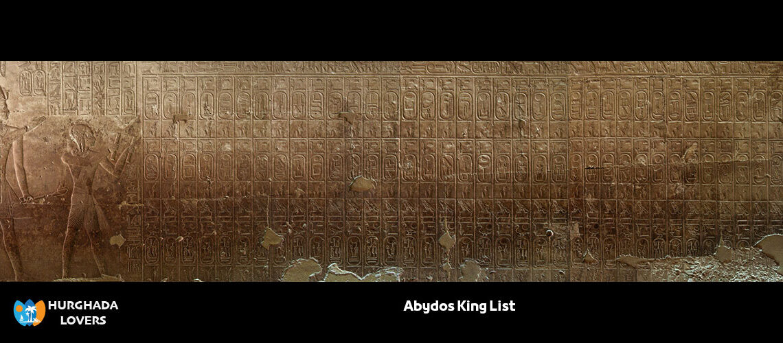 Abydos King List | Facts Abydos Table of the of 76 Egyptian Pharaohs kings