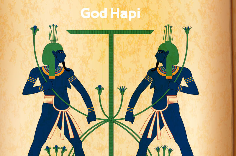 God Hapi "Nile god" | Facts Ancient Egyptian Gods and Goddesses | God of fertility, prosperity and happiness