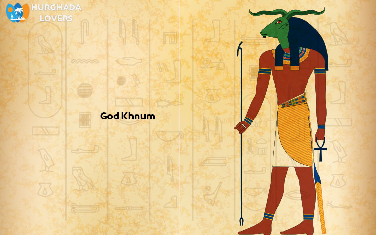 God Khnum "Khnemu" | Facts Ancient Egyptian Gods and Goddesses | God of the source of the Nile and fertility Gott Chnum