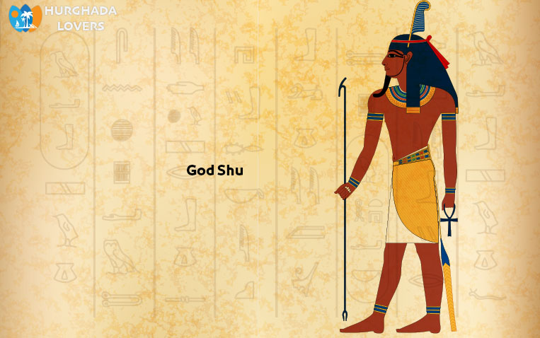 God Shu | Facts Ancient Egyptian Gods and Goddesses | god of the peace, lions, air and wind in Pharaonic Gott Schu