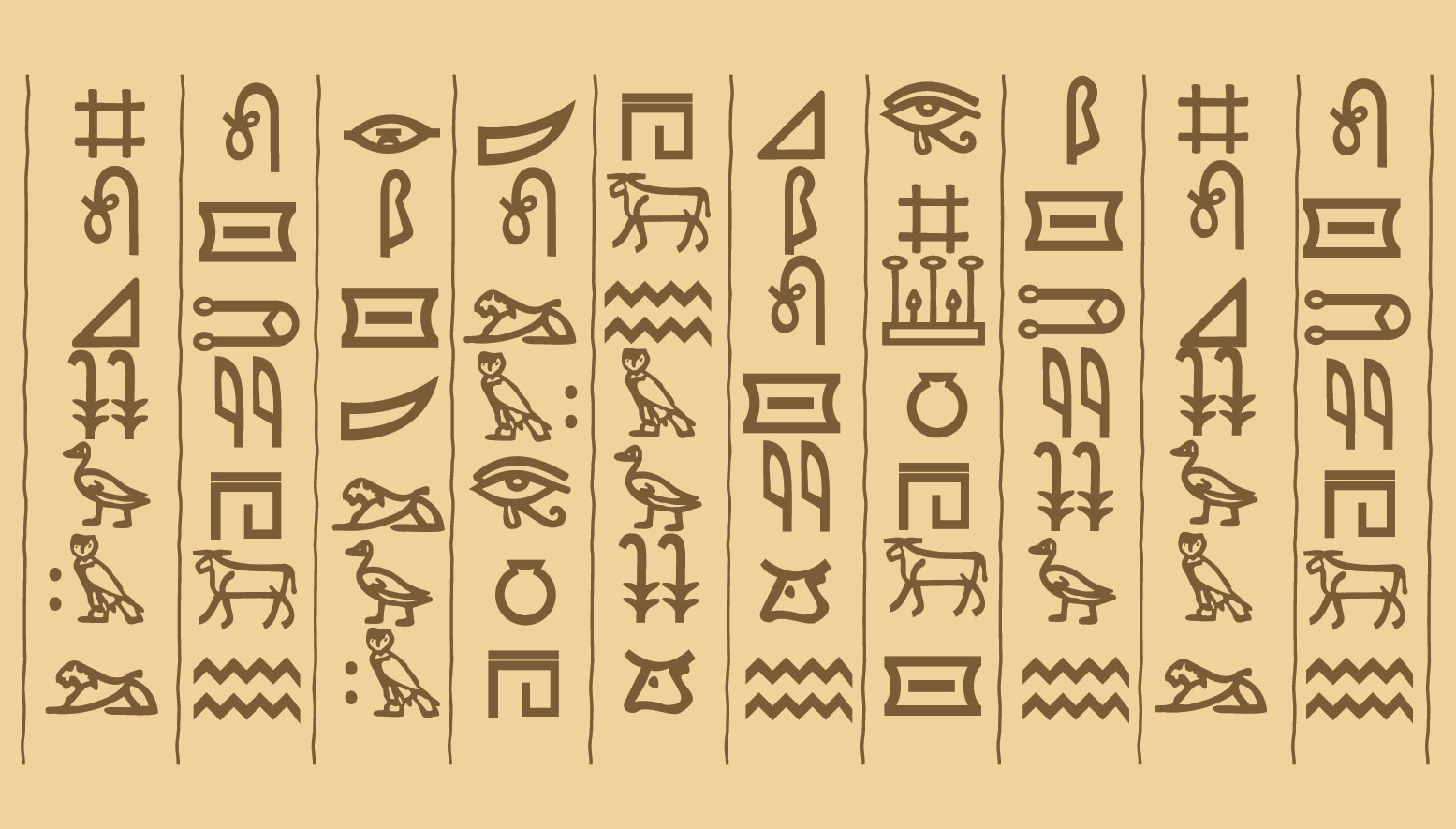 altägyptisches Hieroglyphen Alphabet