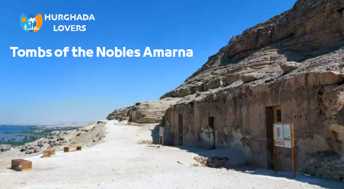 Die Felsengräber der Noblenin in Tell el-Amarna in Minya, Ägypten