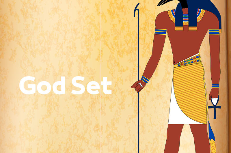 Seth ist ein Symbol für Chaos, Gewalt, Krieg, Wüste und Stürme bei den alten Ägyptern und Pharaonen Gott Seth