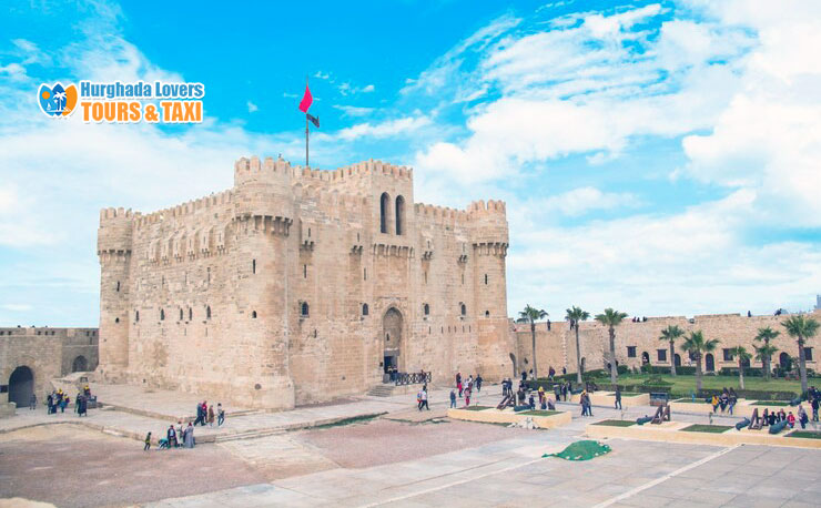 Die Qaitbay Zitadelle (Kait Bey-Zitadelle) in Alexandria, Ägypten