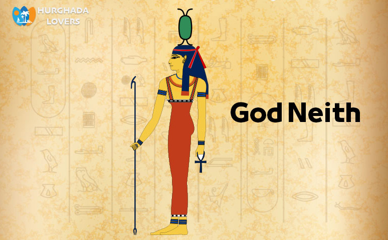 Gott Neith - Ägyptischer Goddess of Krieg, Weberei und Jagd