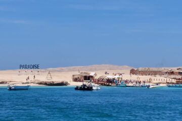 Der bezaubernde Strand von Paradise Paradise Insel Hurghada Schnorcheln Ausflug