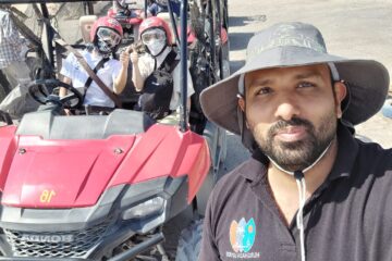Sonnenuntergangs-Buggy-Tour ab El Gouna Sonnenuntergang Buggy Fahren Makadi bay Sahl Hasheesh