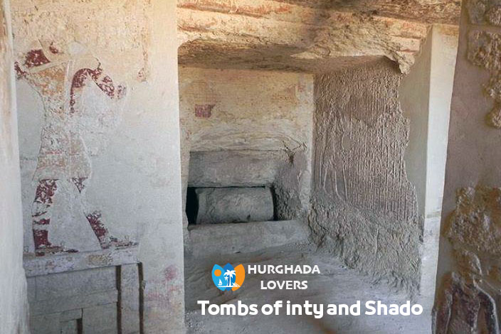 De tombes van Inty en Shado in Beni Suef, Egypte