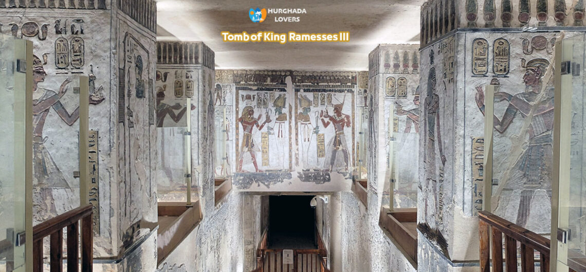 Grab von König Ramses III. im Tal der Könige, Luxor, Ägypten