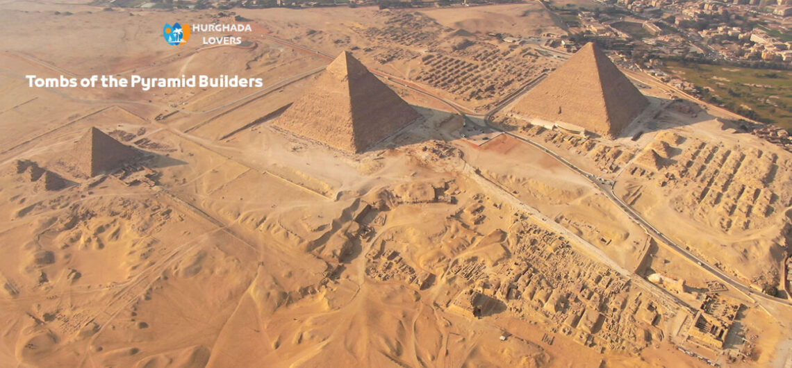 Gräber der Pyramidenbauer, die die Pyramiden in Kairo, Ägypten