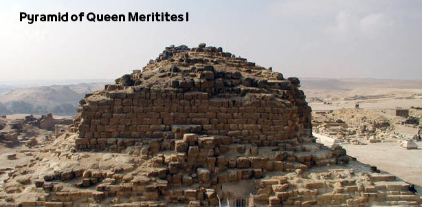 Pyramid of Queen Meritites I in Giza Egypt | G1-b