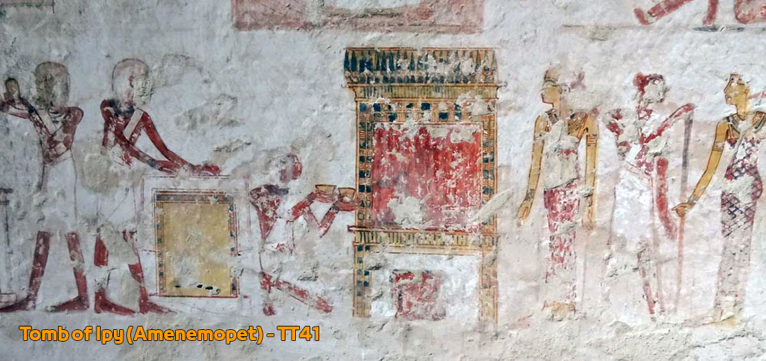 Tomb of Ipy “Amenemopet” - TT41 in Tombs of The Nobles, Luxor “Thebes” Egypt | Facts Egyptian Tombs مقبرة أمنابت "إبي"
