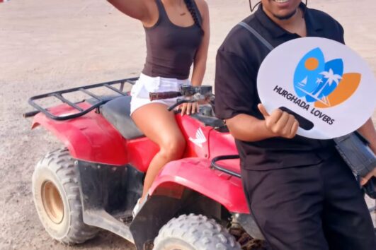 Výletní čtyřkolka při západu slunce v Hurghadě - ATV Dobrodružné do pouště 2026